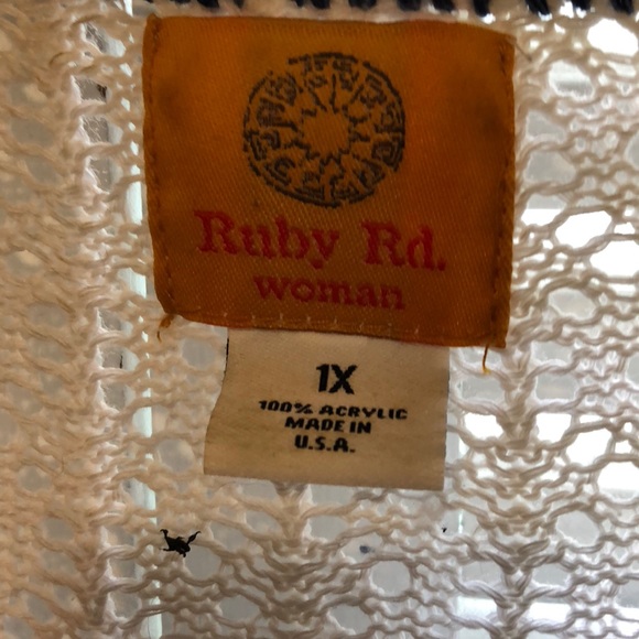 Ruby Rd. Size 1x open in front jacket. - Picture 2 of 3